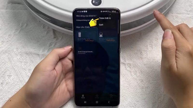 Khởi động kết nối Mihome trên Robot hút bụi Xiaomi - AKIA NHA TRANG