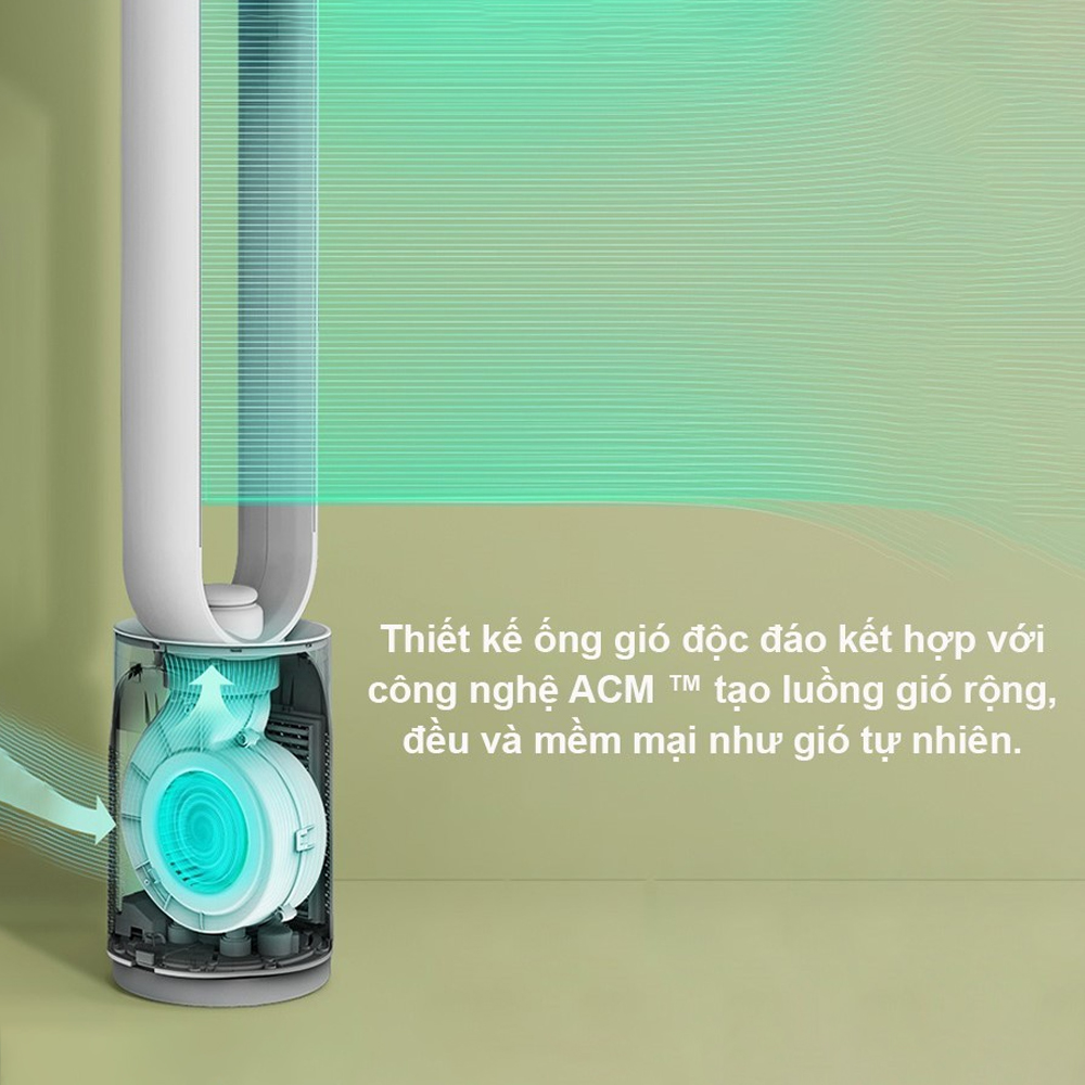 Thiết Kế Ống Hình Trụ Kết Hợp Công Nghệ ACM - Xiaomi Keheal A4